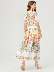Beautiful Floral Midi Dress