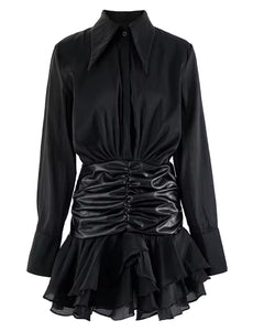 Black Orchard Mini Dress