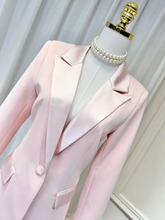 Load image into Gallery viewer, Lapel Single Breasted Long Sleeve Blazer &amp; Feather Flare Trousers