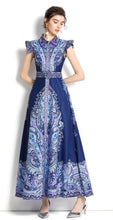 Load image into Gallery viewer, Paisley Maxi Dress - comes in navy, white or Green