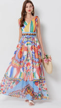 Load image into Gallery viewer, Chiffon Maxi Robe Dress - comes in multi colour &amp; red