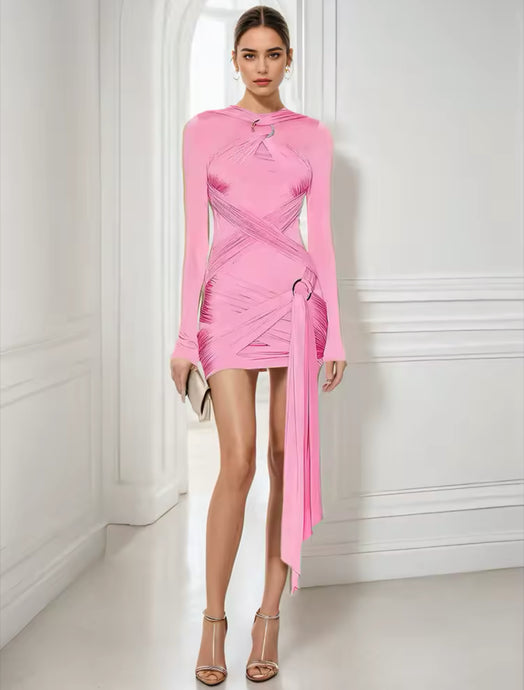 Bubblegum Bandage Mini Dress