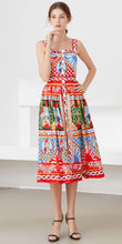 Load image into Gallery viewer, The knight tapestry midi dress