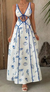 Blue Ocean Midi Dress