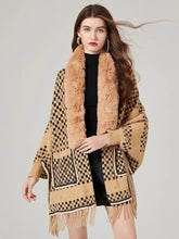 Load image into Gallery viewer, Faux Fur Mink Cashmere Tassel Capes - comes in three colours