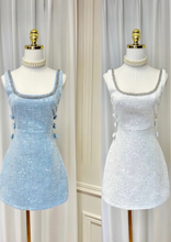 Load image into Gallery viewer, *NEW SUSIE COLLECTION Crystal Aline Mini dress - comes in two colours