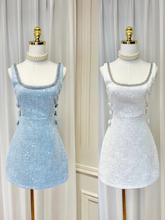 Load image into Gallery viewer, *NEW SUSIE COLLECTION Crystal Aline Mini dress - comes in two colours