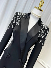 Load image into Gallery viewer, SUSIE COLLECTION Sparkle Blazer Dress - comes in white and black