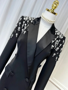SUSIE COLLECTION Sparkle Blazer Dress - comes in white and black