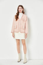 Load image into Gallery viewer, Pinky Wool Cardigan with pearls
