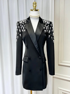*NEW SUSIE COLLECTION Sparkle Blazer Dress - comes in white and black