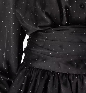 Black Orchard Polka Dot Mini Dress