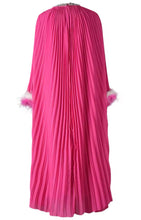 Load image into Gallery viewer, Diamanté Pink Batwing Maxi Dress