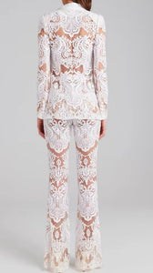 All Frozen Sequin High Waisted Suit