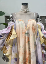 Load image into Gallery viewer, Heavenly Pastel Oversized Ruffle Backless Maxi Dress