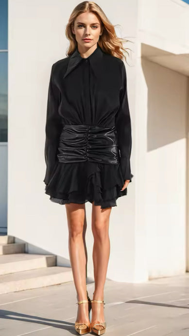Black Orchard Mini Dress