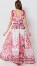 Load image into Gallery viewer, Chiffon Maxi Robe Dress - comes in multi colour &amp; red