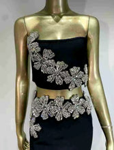 Load image into Gallery viewer, Black Opal Diamanté Two Piece - comes in two styles