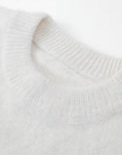 Load image into Gallery viewer, Wonderland White Embroidery Knitted Sweater