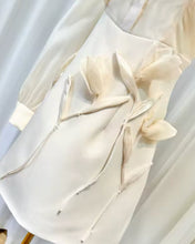 Load image into Gallery viewer, Angel Appliqué Cream Mini Dress