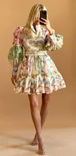 Load image into Gallery viewer, Exquisite Vintage Print Mini Dress
