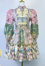 Load image into Gallery viewer, Exquisite Vintage Print Mini Dress
