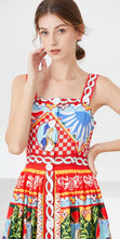 Load image into Gallery viewer, The knight tapestry midi dress