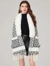 Load image into Gallery viewer, Faux Fur Mink Cashmere Tassel Capes - comes in three colours