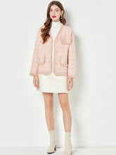 Load image into Gallery viewer, Pinky Wool Cardigan with pearls