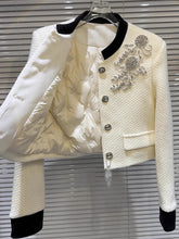 Load image into Gallery viewer, Rhinestone &amp; Diamontee Beaded Jacket