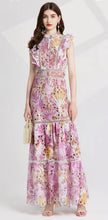 Load image into Gallery viewer, Hollow Out Flower Embroidery Maxi Dress - Comes in three colour ways