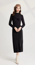 Load image into Gallery viewer, Knitted Criss-Cross Bow Pullover &amp; Midi Dress - comes in three colours