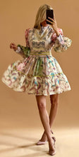 Load image into Gallery viewer, Exquisite Vintage Print Mini Dress