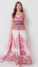 Load image into Gallery viewer, Chiffon Maxi Robe Dress - comes in multi colour &amp; red