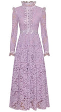 Load image into Gallery viewer, Lilac Lavender lace Midi dress