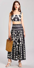 Load image into Gallery viewer, Black White Contrast Bralette &amp; Maxi Skirt