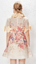 Load image into Gallery viewer, Floral Mini Dress - comes in apricot and black