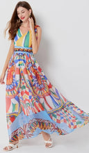 Load image into Gallery viewer, Chiffon Maxi Robe Dress - comes in multi colour &amp; red