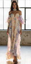 Load image into Gallery viewer, Heavenly Pastel Oversized Ruffle Backless Maxi Dress