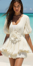 Load image into Gallery viewer, Baby Doll Beige Mini Dress