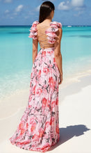 Load image into Gallery viewer, Baby Ruffle Chiffon Backless Maxi Dress