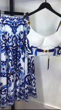Load image into Gallery viewer, Tile print bralette &amp; skirt
