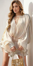 Load image into Gallery viewer, Free Spirit Lantern Sleeves Mini Dress