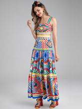 Load image into Gallery viewer, Retro Warrior Top &amp; Maxi Skirt