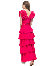 Load image into Gallery viewer, All the Ruffles two piece - comes in Red &amp; Blue