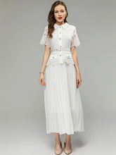 Load image into Gallery viewer, White Lace Midi Dress