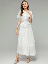 Load image into Gallery viewer, White Lace Midi Dress