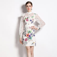 Load image into Gallery viewer, *NEW Flowers &amp; Lace Mini Dress
