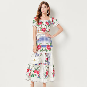 *NEW Rose Flower Two Piece Set