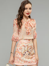 Load image into Gallery viewer, *NEW Rabat shirt &amp; embellished skirt